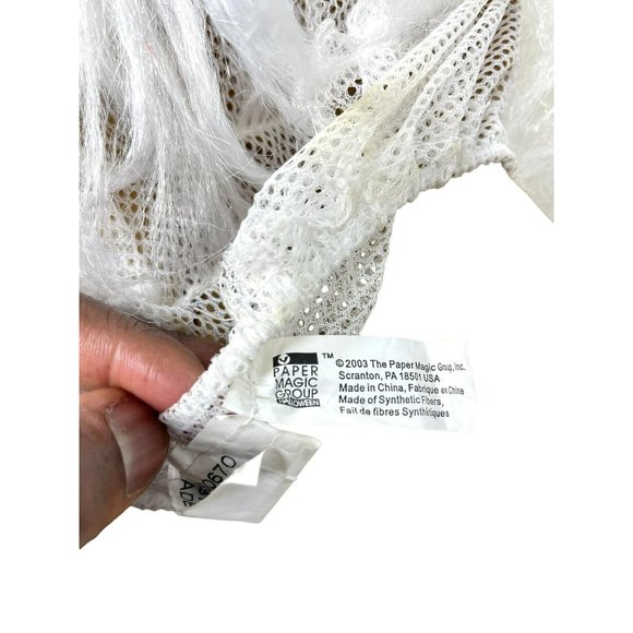 The Paper Magic Group Halloween 2003 Mask Creepy‎ Zombie Full Head White Hair - Picture 12 of 12